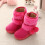 2Paires Bottines Hiver Bébé Rosées Douces Bottes Chaudes Pré- 10
