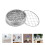 48Pièces Accessoires Mason Jar Grille En Fer Couleur Argentée 11