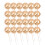 200Pièces Décorations Dorées Mini Ballons Pour Cupcakes Gâteaux 10