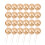 200Pièces Décorations Dorées Mini Ballons Pour Cupcakes Gâteaux 11