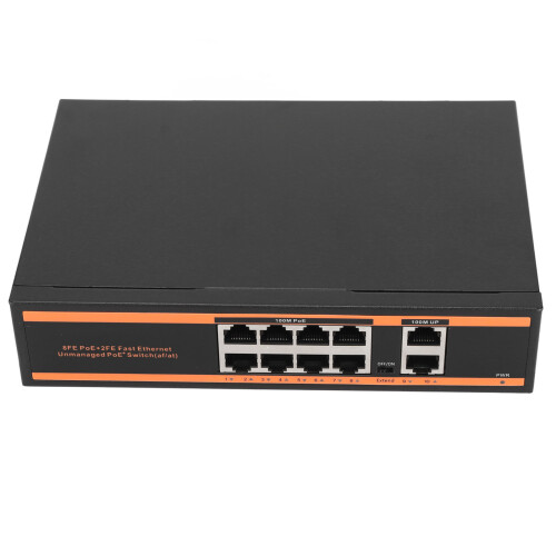 Network Switch With User Friendly Interface And Durable Build Quality, 10Port Ethernet Switch Supporting Plug And Play Installation And Intelligent 2