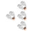 8Stk Silberne Hochzeits Haarrebe Elegantes Accessoire 3