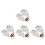 8Stk Silberne Hochzeits Haarrebe Elegantes Accessoire 6