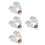 8Stk Silberne Hochzeits Haarrebe Elegantes Accessoire 7