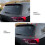 Car Rear Window Side Spoiler Canards Splitter for   B8 B8.5 Rear Windshield Side Wing Trim Sticker Bright Black 3