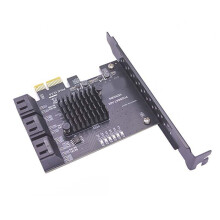 Adaptador PCI e 6 Puertos 3.0 a PCI Express X4 Tarjeta de ExpansióN SATA3.0 PCIe PCI-E Controlador para HDD