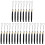 24Stk Graduation Tassels Polyester Metall Für DIY Hut 1