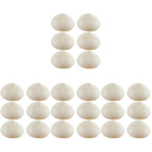 24Pièces Jouets Simulation Buns Blancs PVC Décor Et Photo