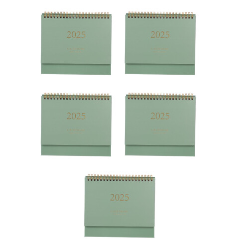 5Stk Flip Kalender 2025 Tischkalender Metallbindung