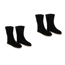 2Paires Bottes Traditionnelles Hanfu Antidérapantes En PU