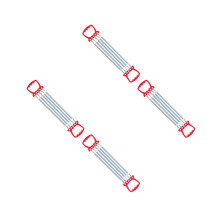 4Stk Kinder Fitness Expander Rot Federstahl Für Arm- Und Handtraining