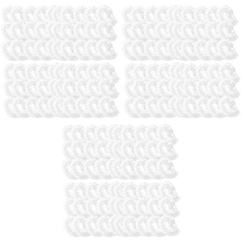 900Pièces Bonnets Salle De Bain Blancs Plastique Réutilisables 2