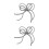 2Stk Bowknot Schmuck Charms Perlen Schlüsselanhänger 4