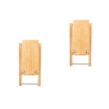 2Stk Stabiler Gitarrenfußhocker Holz Verstellbar Komfortabel