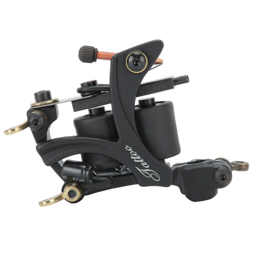 Iron Frame Tattoo Machine Smooth Lines Micro Adjustment Low Noise Stable Structure with High Flexible Spring for Durable Metal Use 1