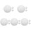 15Pièces Billes Blanches Résine Roulette Accessoire Jeu Bar Maison 1