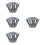 4Pcs Easy Install Iron Gutter Leaf Guards Prevent Gutter Clogging 4