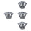 4Pcs Easy Install Iron Gutter Leaf Guards Prevent Gutter Clogging 5