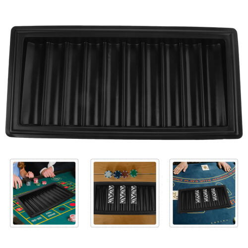 2Pièces Boîte À Jetons Poker Noir Compact Et 1