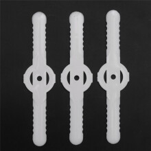 100 Pièces de Lames de Coupe-Herbe en Plastique, Accessoires de Tondeuse à Gazon, Lames de Tondeuse à Gazon, Tondeuse Sans Fil, Outils de Jardinage