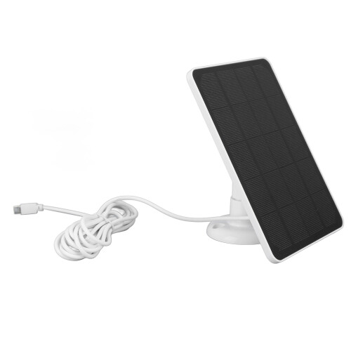 Rechargeable Battery Solar Panel For Security Camera High Efficiency Weatherproof Adjustable Bracket Micro USB Type C Port Durable Outdoor Solar 2