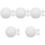 15Pièces Billes Blanches Résine Roulette Accessoire Jeu Bar Maison 4