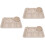 3Ensembles Assiettes Divisées Beige De Blé Pour Bébé 5