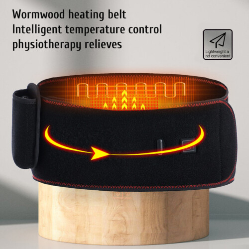 USB Powered Heating Belt For Lower Back Support Adjustable Lumbar Relief With Breathable Material And Customizable Fit Great For Office Workers 2