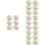 24Pièces Jouets Simulation Buns Blancs PVC Décor Et Photo 7