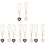 10Pièces Charms Lettres Alliage Pour Décoration Cup Style DIY 5