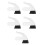 5Sets Durable Rubber Roller Skate Brake Stopper for Smooth Control 4