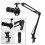 Dynamic USB Microphone With Gain Knob, Work Efficiency Optimized Plug And Play Mic For Streaming Gaming Voice Over, Fast Connectivity Full Width 3
