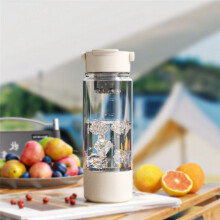Simple Magnetic Tea Cup Summer Sports Cup Summer Cool Cup Tea and Water Separation High Appearance Magnetic Cup Black