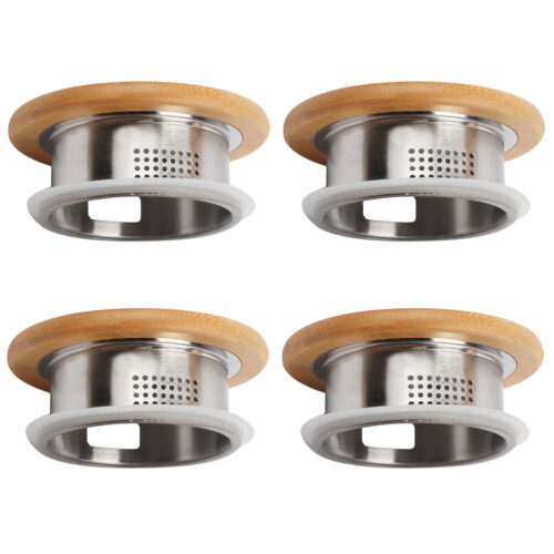 8Pièces Couvercles Verseuse Silver Filtre 1