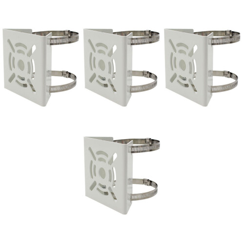 4Pièces Fixation Poteau Caméra Cctv Durable 2