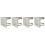 4Pièces Fixation Poteau Caméra Cctv Durable 4