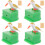 4Ensembles Porte-Cure-Dents Ménage Vert Forme 9