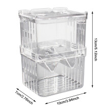 (Single room large hatching box 13*10*7cm) Boîte d'isolement aquarium acrylique pour crevettes