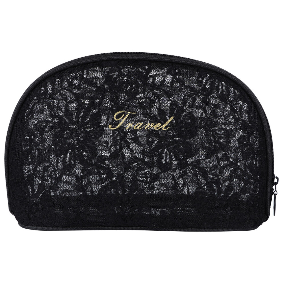 Canvas Makeup Organizer Pouch Elegant Design Versatile Multi Function Zipper Closure Foldable And Portable Conveniently Carry Cosmetics Handcrafted