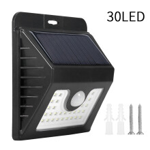 Modern Minimalist Solar Powered Wall Light Outdoor LED Motion Sensor, Human Body Induction IP44Waterproof Garden Lamp with ABS Plastic Housing
