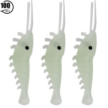 Premium Fishing Lure With Smooth Spinning Motion Luminous Shrimp Bait Superior Scent Dispersion Lifelike Movement In Water Versatile Hooking Design
