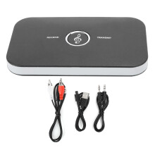 Adaptador de áudio Bluetooth com transmissão de sinal aprimorada, circuito de cancelamento de ruído integrado, receptor Bluetooth auxiliar sem fio