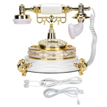 Nostalgic Vintage Telephone With Touchscreen Replacement Flush Mount Cable LCD Screen Real Working Landline With FSK DTMF Dual System For Home Office