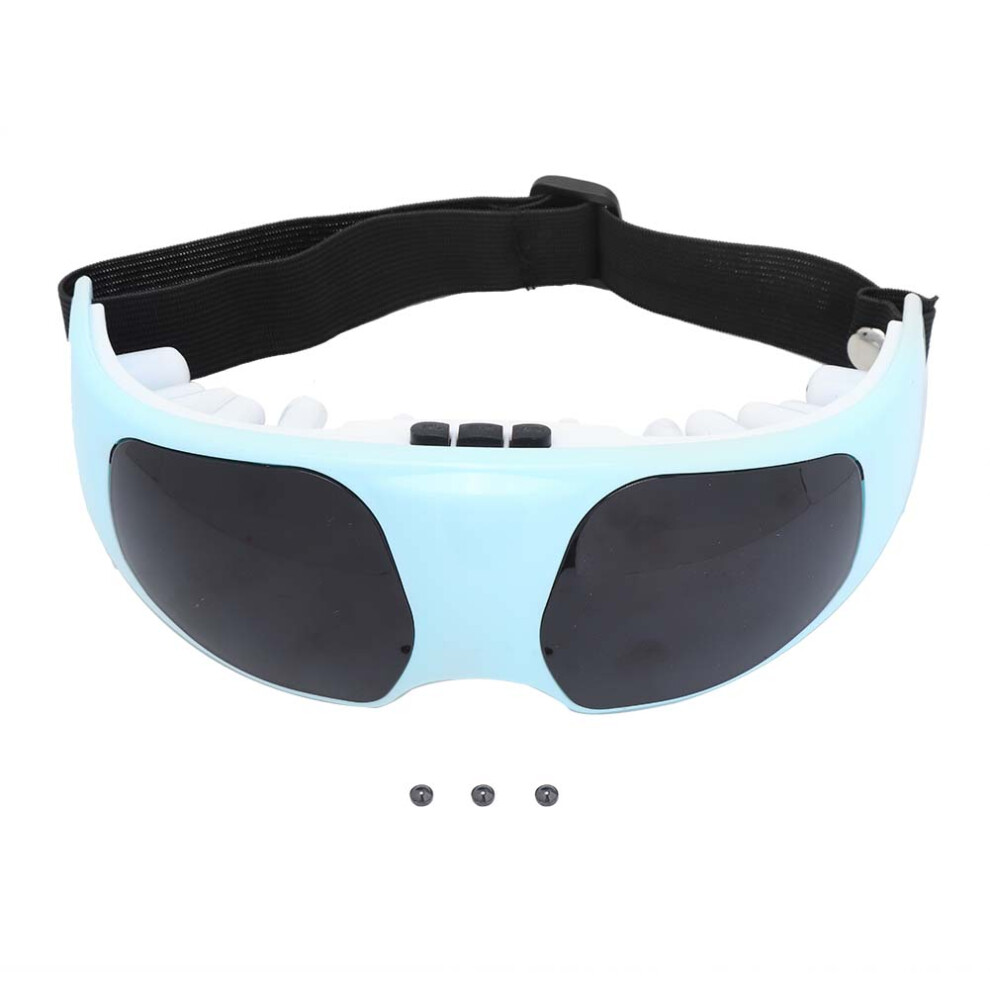 Electric Eye Massager with Warmth and Airbag Compression for Dry Eyes and Puffiness, Built-in Speakers with Soothing Sounds for Headache Relief and