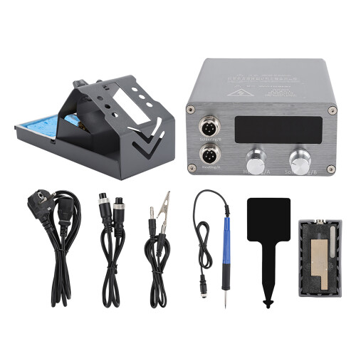 Precision Soldering Station With Rapid Heating Capability Temperature Adjustable Soldering Tool Auto Shutdown Function Integrated PID Program