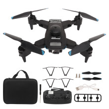 Drone With FPV Video Camera, Compact Foldable RC Drone With Adjustable Speed Levels Gesture Control Headless Mode, Includes Carrying Case With One