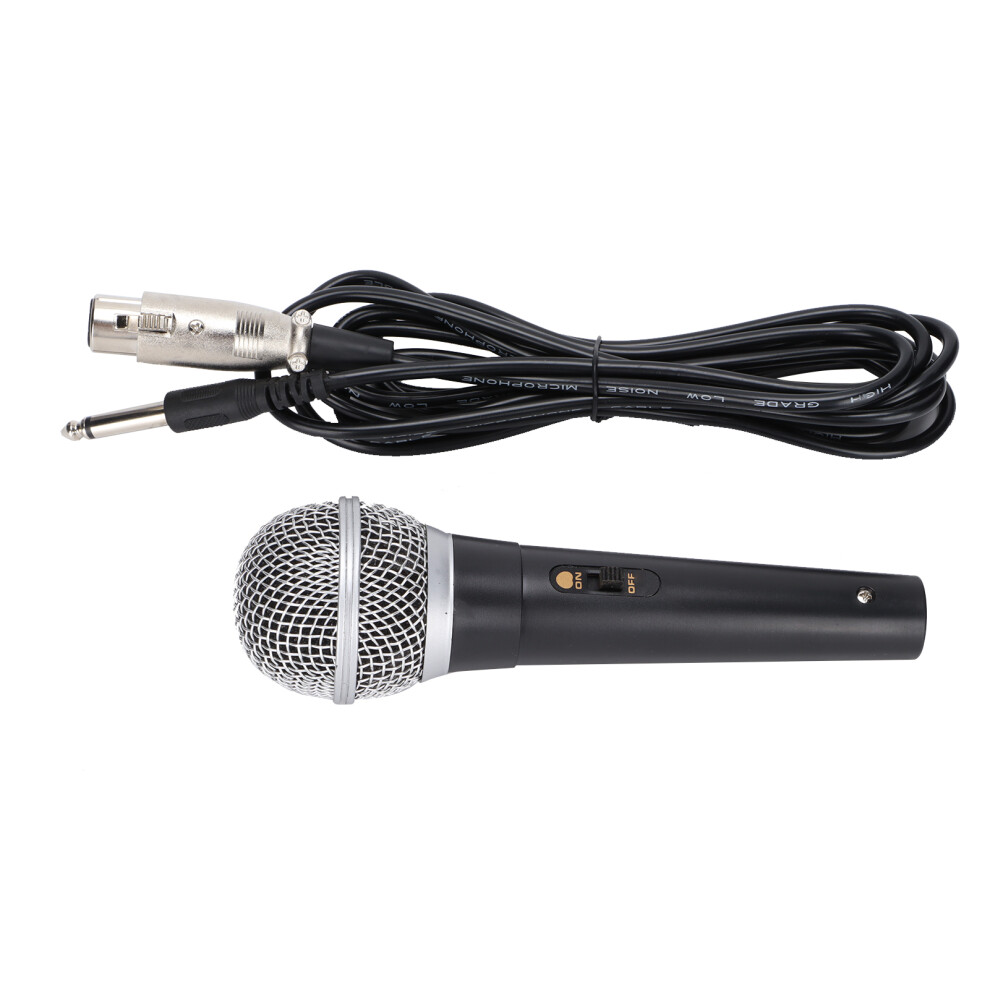 Cardioid Dynamic Microphone Integrated Windscreen Sponge High Feedback Rejection Metal Build Xlr And1/4Inch Connector Built In Pop Filter For Clear 9028731787350