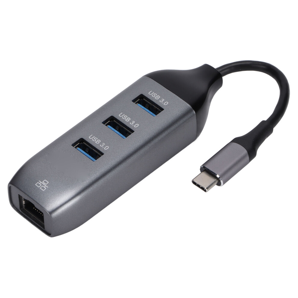Ethernet Adapter With Usb C Hub, 4Port Usb Hub With Gigabit Internet High Speed Data Transfer For Macbook Air Pro Surface Book Dell Chromebook No 9028731789323