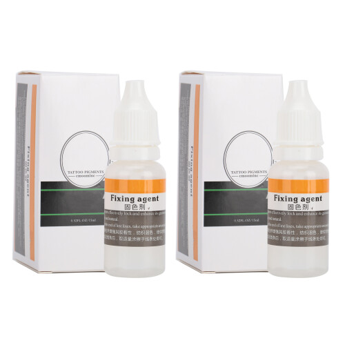 2pcs 15ml SemiPermanent Tattoo Color Fixing Serum for Eyebrows & Lips 1