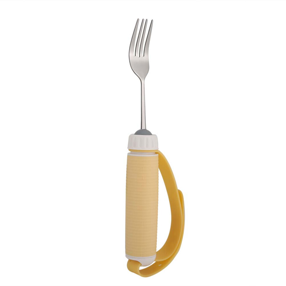 Non Slip Handle Adaptive Utensils With Rotating Spoon Head And Anti Tremor Technology, Ergonomic Silverware For Arthritis And Parkinsons Patients